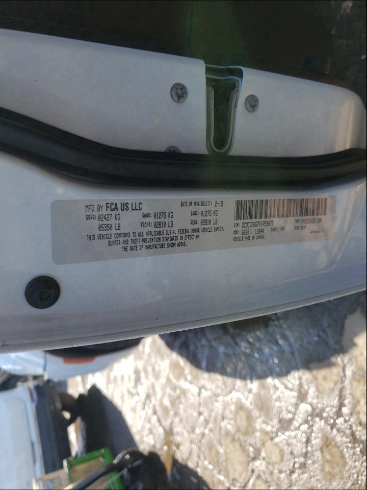 Photo 10 from auction – 2015 CHRYSLER 300 S with VIN 2C3CCAGG7FH793075
