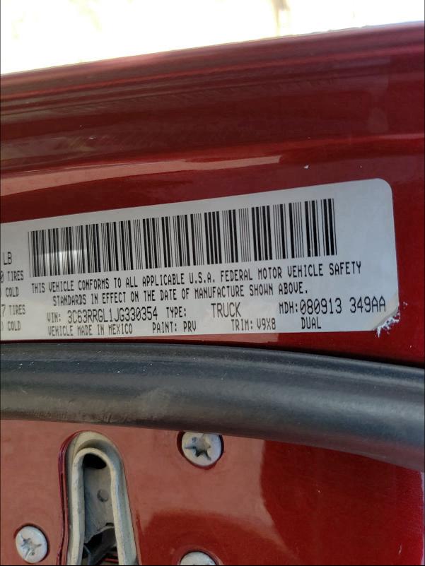 Photo 10 from auction – 2018 RAM 3500 ST with VIN 3C63RRGL1JG330354