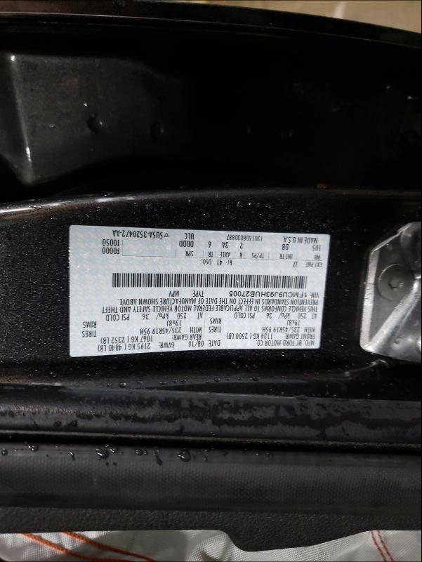 Photo 10 from auction – 2017 FORD ESCAPE TIT with VIN 1FMCU9J93HUB27005