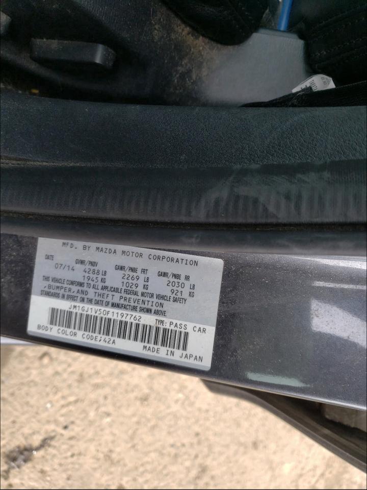 Photo 10 from auction – 2015 MAZDA 6 TOURING with VIN JM1GJ1V50F1197762