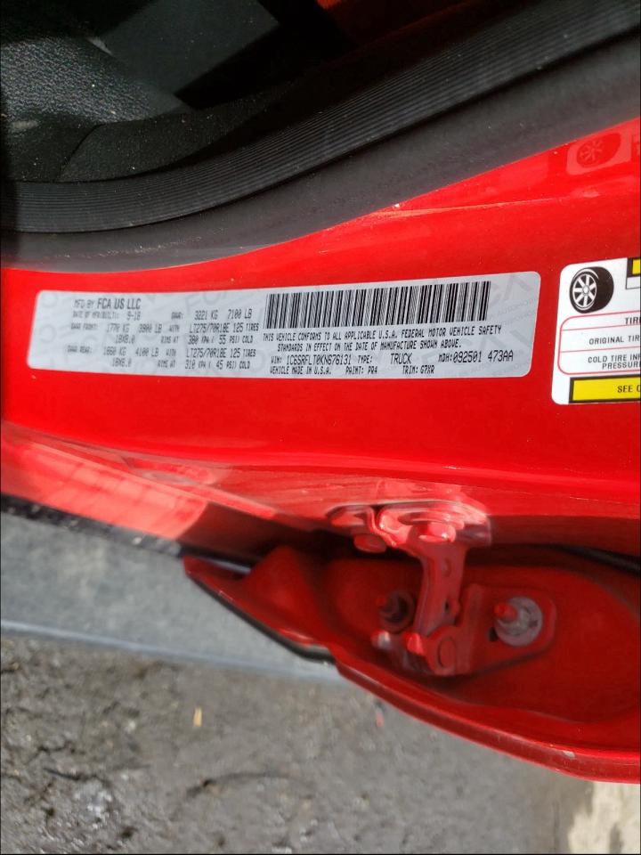 Photo 10 from auction – 2019 DODGE RAM 1500 with VIN 1C6SRFLT0KN676131