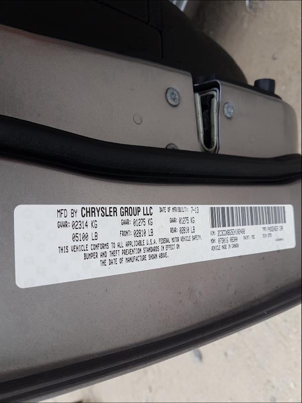 Photo 10 from auction – 2014 DODGE CHARGER SE with VIN 2C3CDXBG5EH102468
