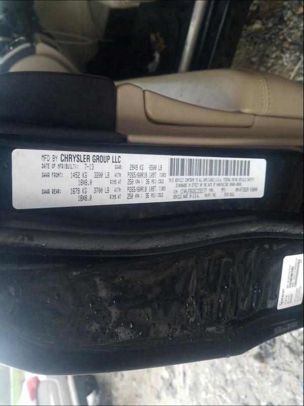 Photo 10 from auction – 2014 JEEP GRAND CHER with VIN 1C4RJFBG3EC232177