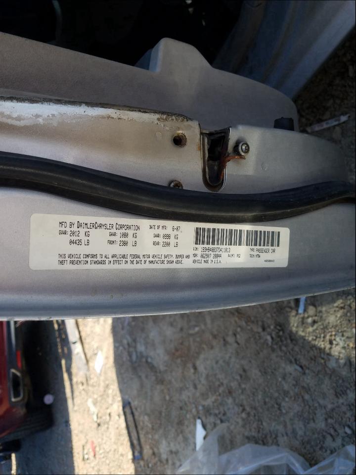 Photo 10 from auction – 2007 DODGE CALIBER SX with VIN 1B3HB48B37D411813
