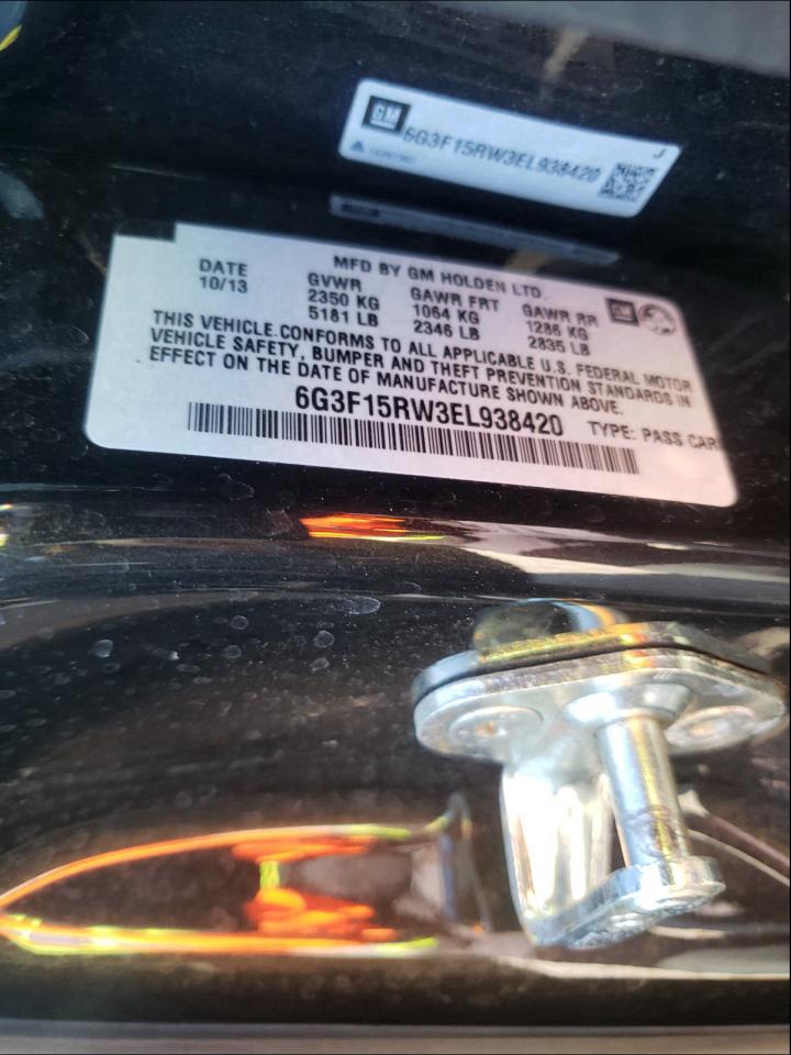 Photo 10 from auction – 2014 CHEVROLET SS with VIN 6G3F15RW3EL938420