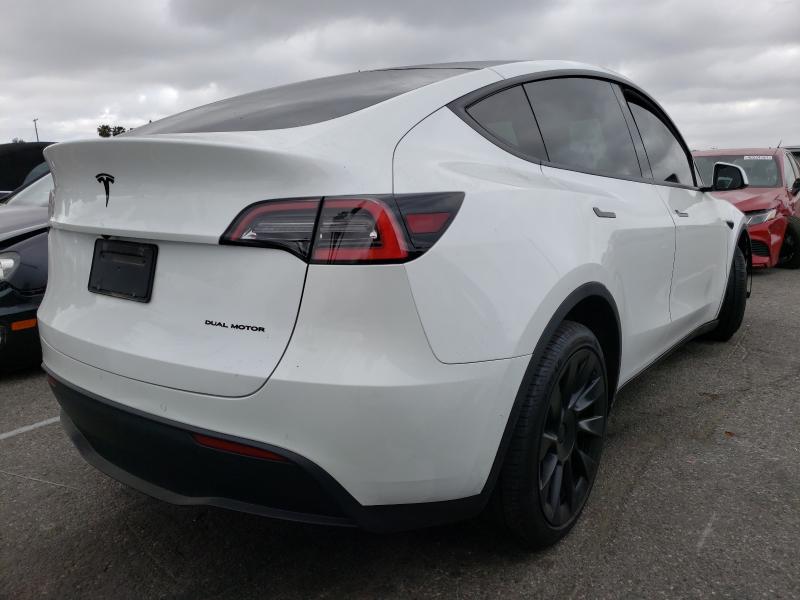 Photo 4 from auction – 2020 TESLA MODEL Y with VIN 5YJYGDEE2LF049300