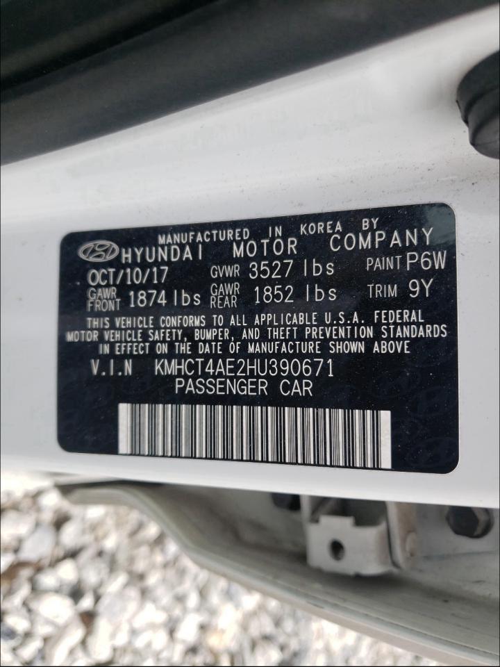 Photo 10 from auction – 2017 HYUNDAI ACCENT SE with VIN KMHCT4AE2HU390671