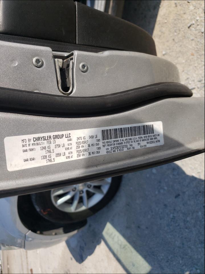 Photo 10 from auction – 2013 DODGE JOURNEY SX with VIN 3C4PDCBG7DT637331