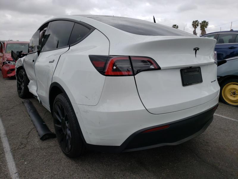 Photo 3 from auction – 2020 TESLA MODEL Y with VIN 5YJYGDEE2LF049300