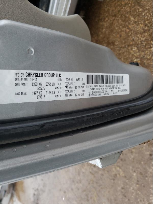Photo 10 from auction – 2012 DODGE GRAND CARA with VIN 2C4RDGDGXCR151756
