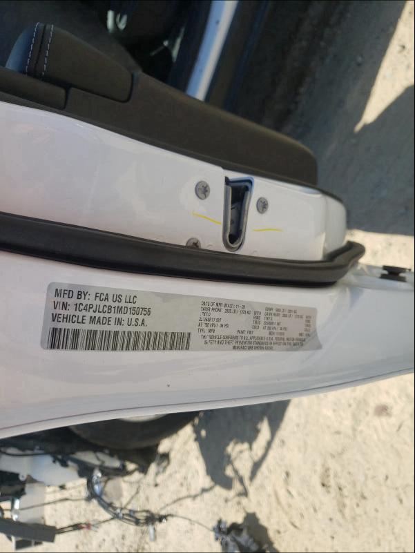 Photo 10 from auction – 2021 JEEP CHEROKEE L with VIN 1C4PJLCB1MD150756