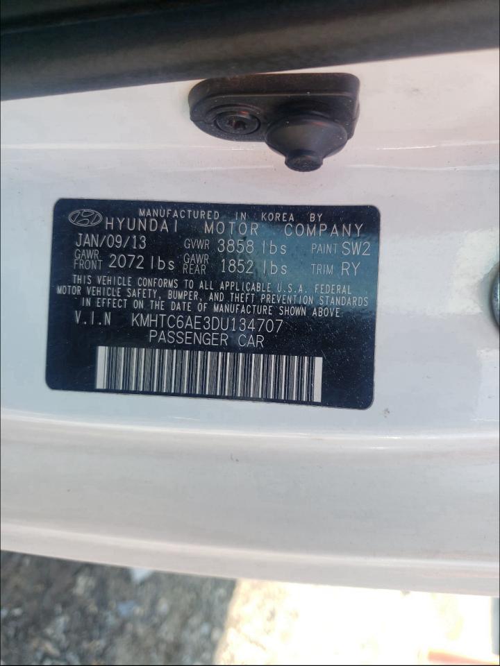 Photo 10 from auction – 2013 HYUNDAI VELOSTER T with VIN KMHTC6AE3DU134707