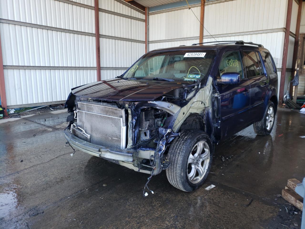 Photo 2 from auction – 2013 HONDA PILOT EXL with VIN 5FNYF4H52DB005863