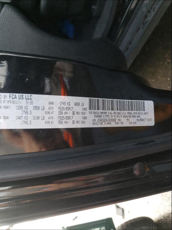 Photo 10 from auction – 2018 DODGE GRAND CARA with VIN 2C4RDGEG4JR283892