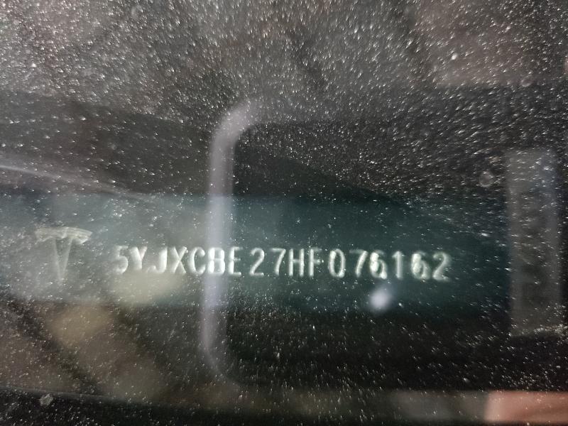 Photo 10 from auction – 2017 TESLA MODEL X with VIN 5YJXCBE27HF076162