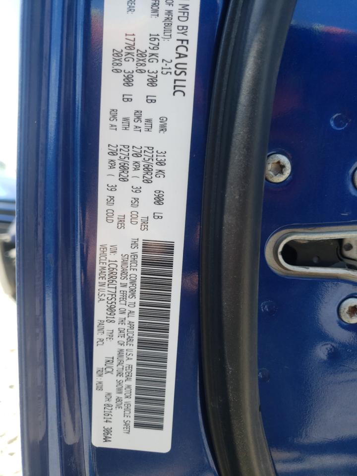 Photo 10 from auction – 2015 RAM 1500 SLT with VIN 1C6RR6LT7FS590918