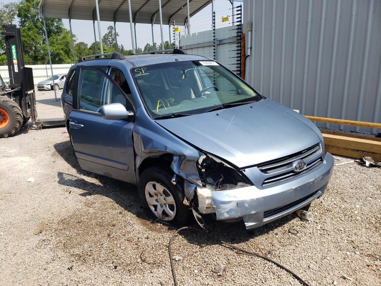 KIA SEDONA EX 2007 with VIN KNDMB233576105055 - Photo from auction