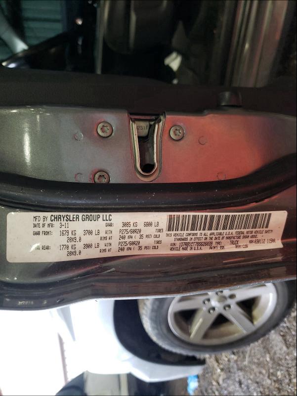 Photo 10 from auction – 2011 DODGE RAM 1500 with VIN 1D7RB1CT7BS626039