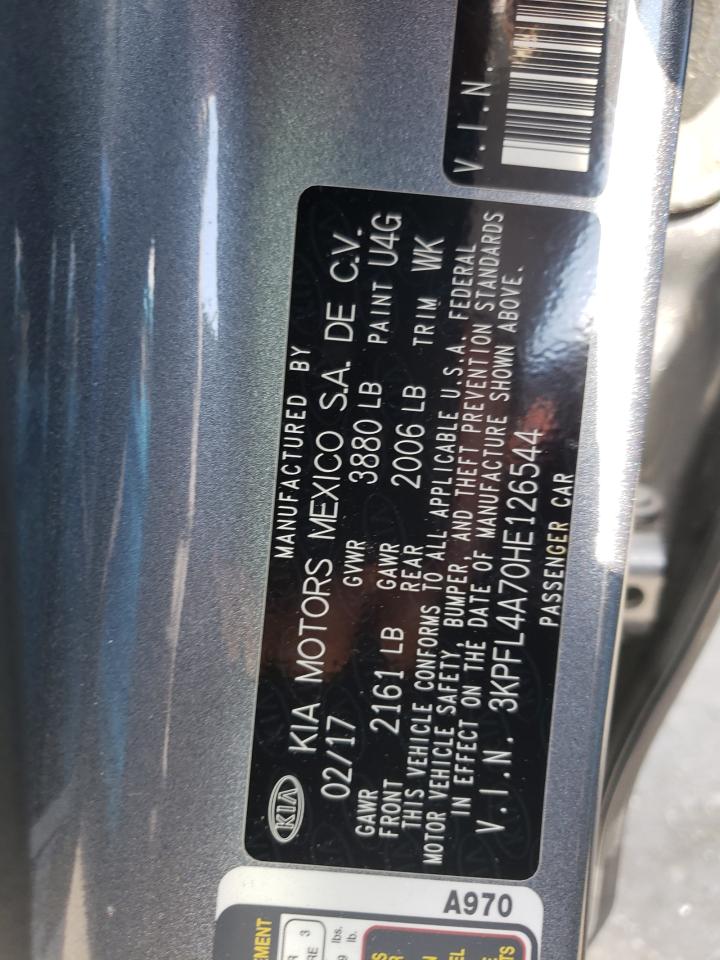 Photo 10 from auction – 2017 KIA FORTE LX with VIN 3KPFL4A70HE126544