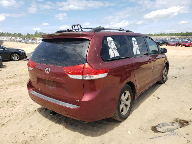 Photo 4 from auction – 2011 TOYOTA SIENNA LE with VIN 5TDKK3DC1BS123413