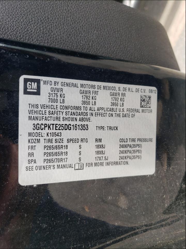 Photo 10 from auction – 2013 CHEVROLET SILVERADO with VIN 3GCPKTE25DG161353