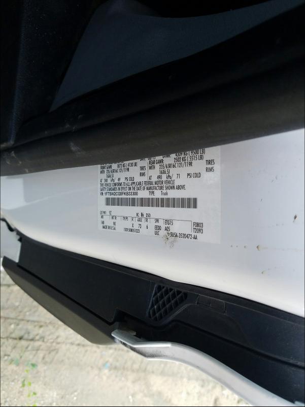 Photo 10 from auction – 2015 FORD TRANSIT T- with VIN 1FTSW2CG5FKB33300