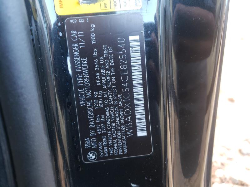 Photo 10 from auction – 2012 BMW 335 I SULE with VIN WBADX1C54CE825540