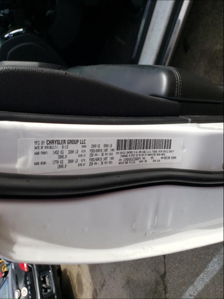 Photo 10 from auction – 2014 DODGE DURANGO LI with VIN 1C4RDHDG1EC266974