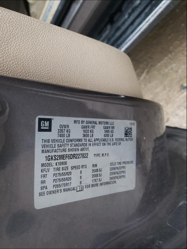 Photo 10 from auction – 2013 GMC YUKON XL D with VIN 1GKS2MEF6DR227822