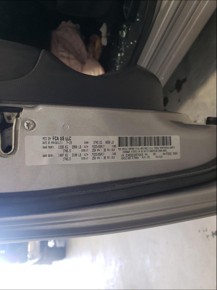 Photo 10 from auction – 2019 DODGE GRAND CARA with VIN 2C4RDGEG3KR743433