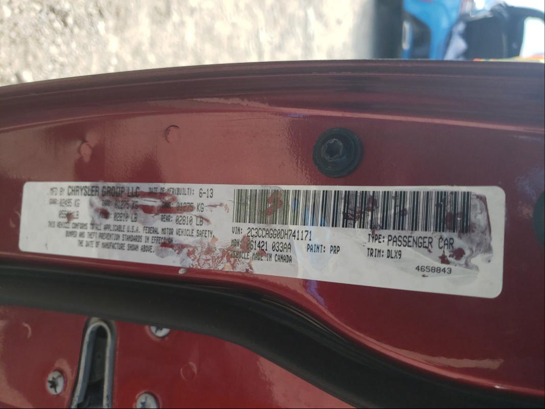 Photo 10 from auction – 2013 CHRYSLER 300 S with VIN 2C3CCAGG0DH741171