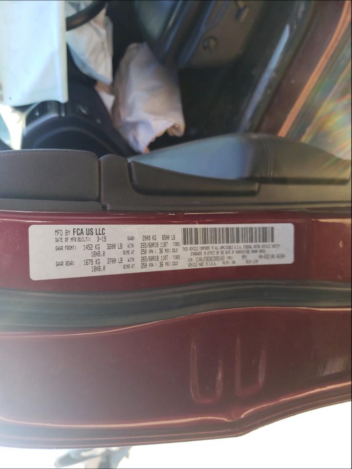 Photo 10 from auction – 2019 JEEP CHEROKEE with VIN 1C4RJFBG5KC693103