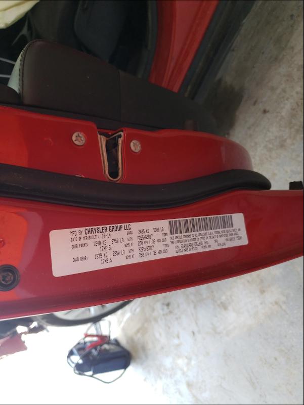 Photo 10 from auction – 2015 DODGE JOURNEY with VIN 3C4PDCAB0FT561038