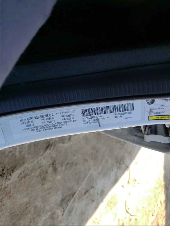 Photo 10 from auction – 2014 CHRYSLER 200 TOURIN with VIN 1C3CCBBB6EN177004