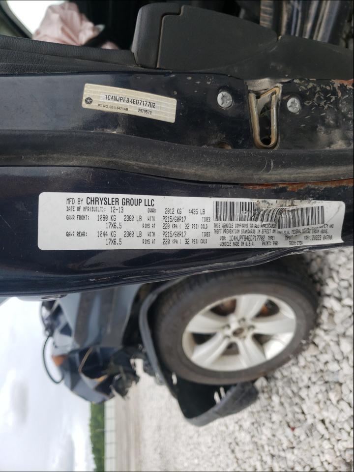 Photo 10 from auction – 2014 JEEP PATRIOT LA with VIN 1C4NJPFB4ED717702