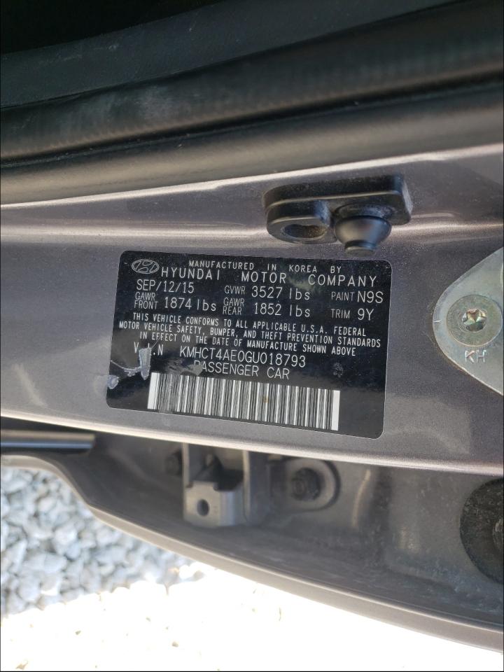 Photo 10 from auction – 2016 HYUNDAI ACCENT with VIN KMHCT4AE0GU018793
