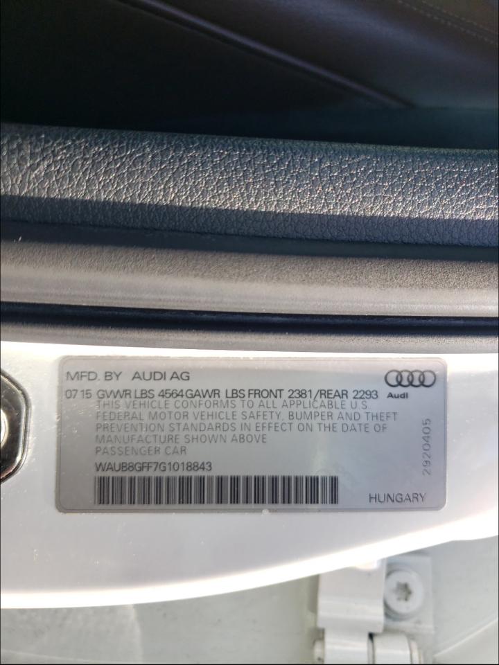 Foto 10 de la subasta – 2016 AUDI A3 PREMIUM con VIN WAUB8GFF7G1018843