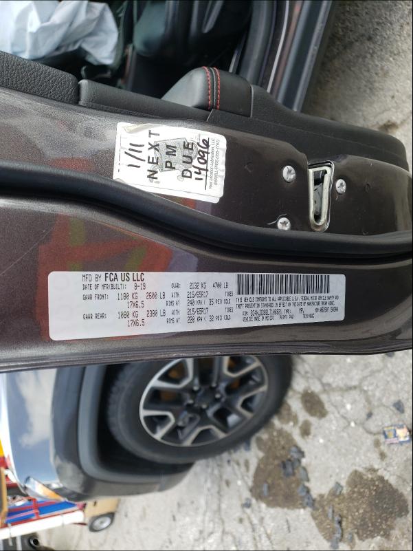 Photo 10 from auction – 2020 JEEP COMPASS TR with VIN 3C4NJDDB2LT106821