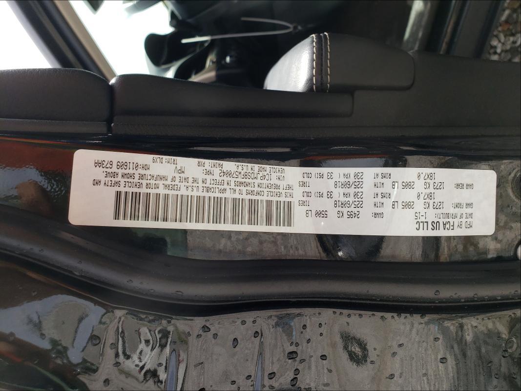 Photo 10 from auction – 2015 JEEP CHEROKEE L with VIN 1C4PJMDS8FW570042