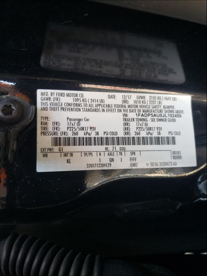 Photo 10 from auction – 2018 FORD C-MAX SE with VIN 1FADP5AU0JL102450