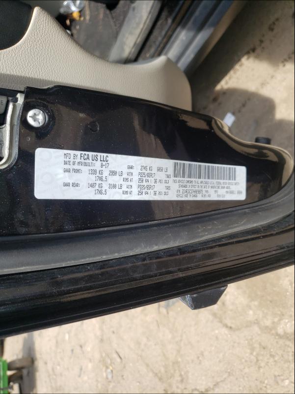 Photo 10 from auction – 2017 DODGE GRAND CARA with VIN 2C4RDGCG7HR858872