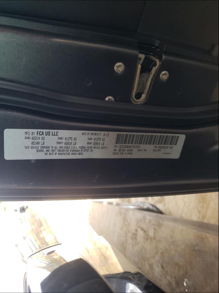 Photo 10 from auction – 2019 DODGE CHARGER SX with VIN 2C3CDXBGXKH707579