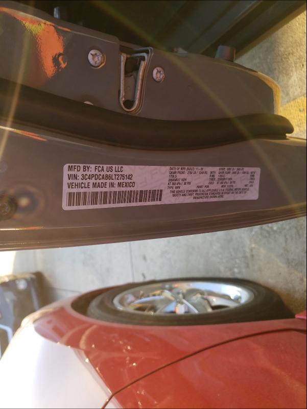 Photo 10 from auction – 2020 DODGE JOURNEY SE with VIN 3C4PDCAB6LT275142