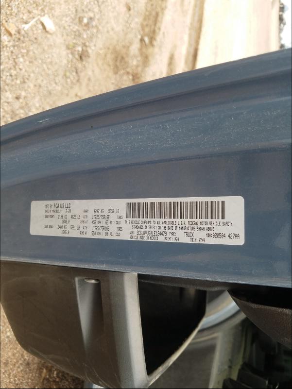 Photo 10 from auction – 2020 RAM PROMASTER with VIN 3C6URVJG0LE124479