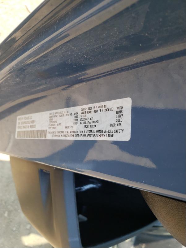 Photo 10 from auction – 2020 RAM PROMASTER with VIN 3C6URVJG1LE145051