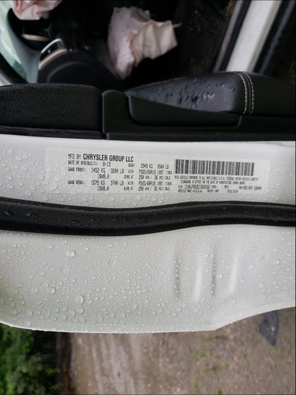 Photo 10 from auction – 2014 JEEP GRAND CHER with VIN 1C4RJFBG2EC260326