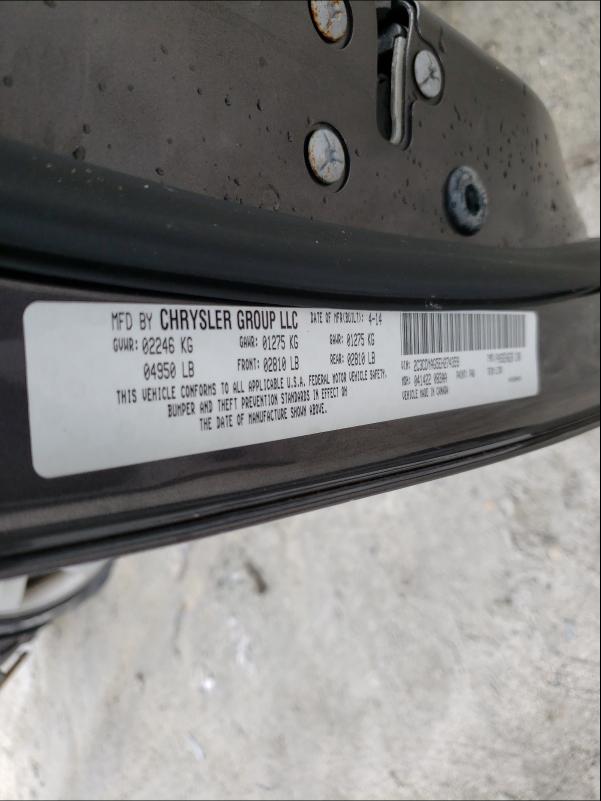 Photo 10 from auction – 2014 DODGE CHALLENGER with VIN 2C3CDYAG5EH274359