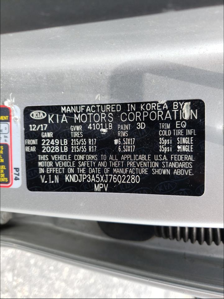 Photo 10 from auction – 2018 KIA SOUL + with VIN KNDJP3A5XJ7602280