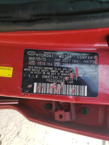 Photo 10 from auction – 2015 HYUNDAI ACCENT GLS with VIN KMHCT4AE7FU893576