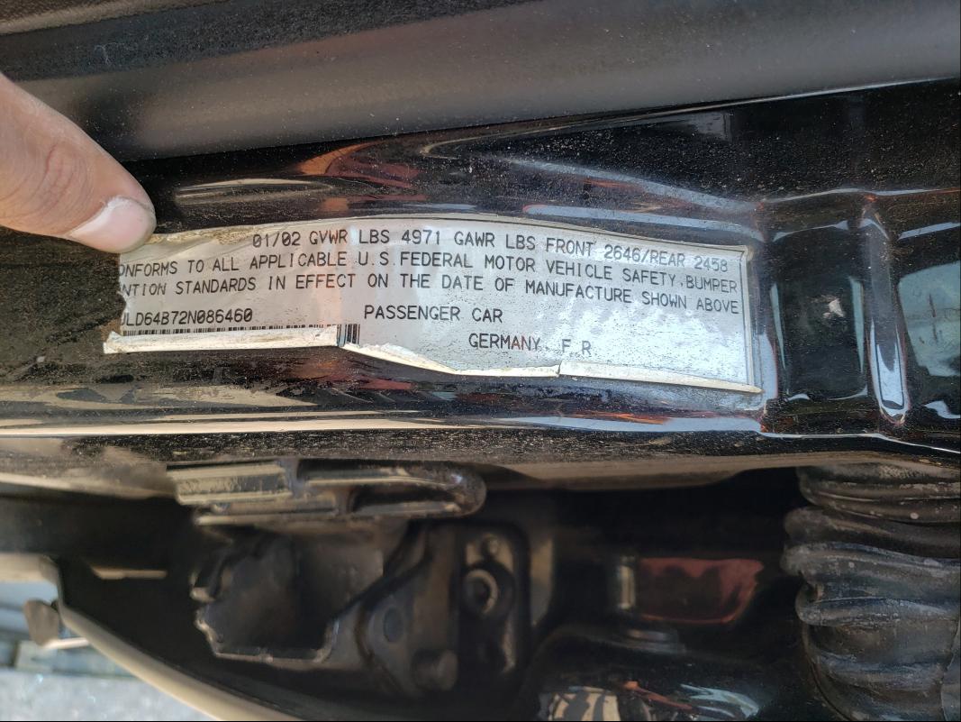 Photo 10 from auction – 2002 AUDI A6 2.7T QU with VIN WAULD64B72N086460